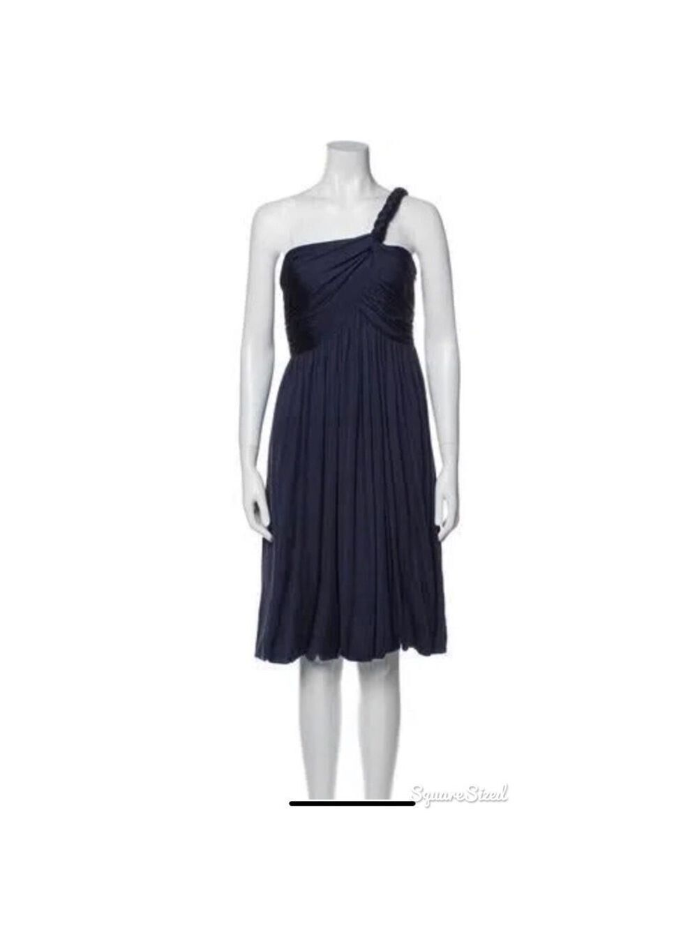 DEREK LAM - Silk Grecian-Style Dress - Black - Size 6